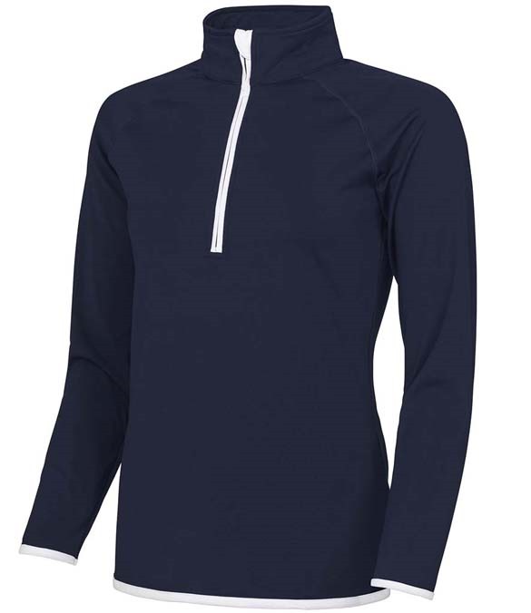 AWDis Ladies Cool Half Zip Sweat Top